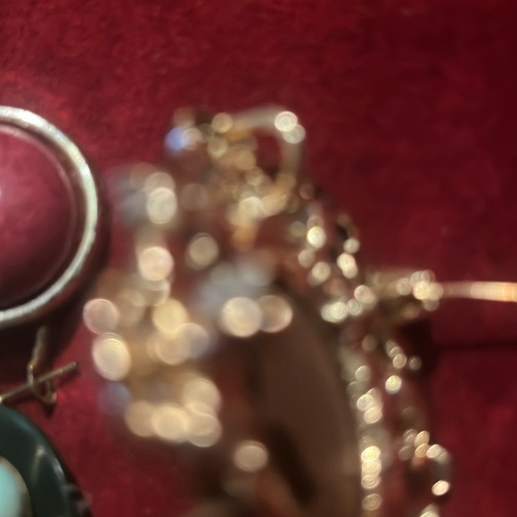 Nwt  Cameo broach champagne n white borealis austrain crystal pendant or broach - Picture 6 of 6